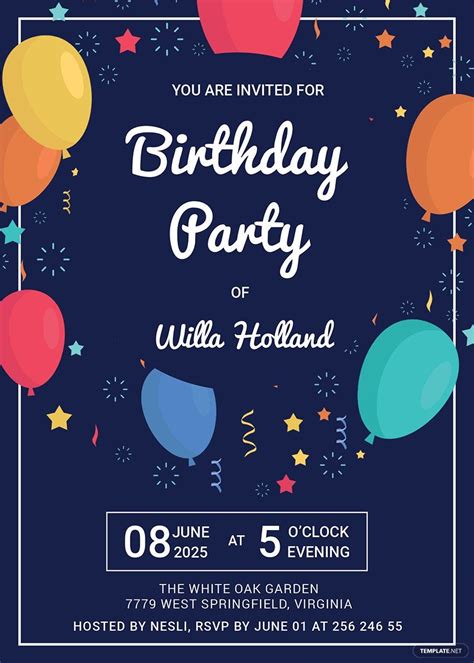 birthday invitation templates|elegant birthday invitation templates free.